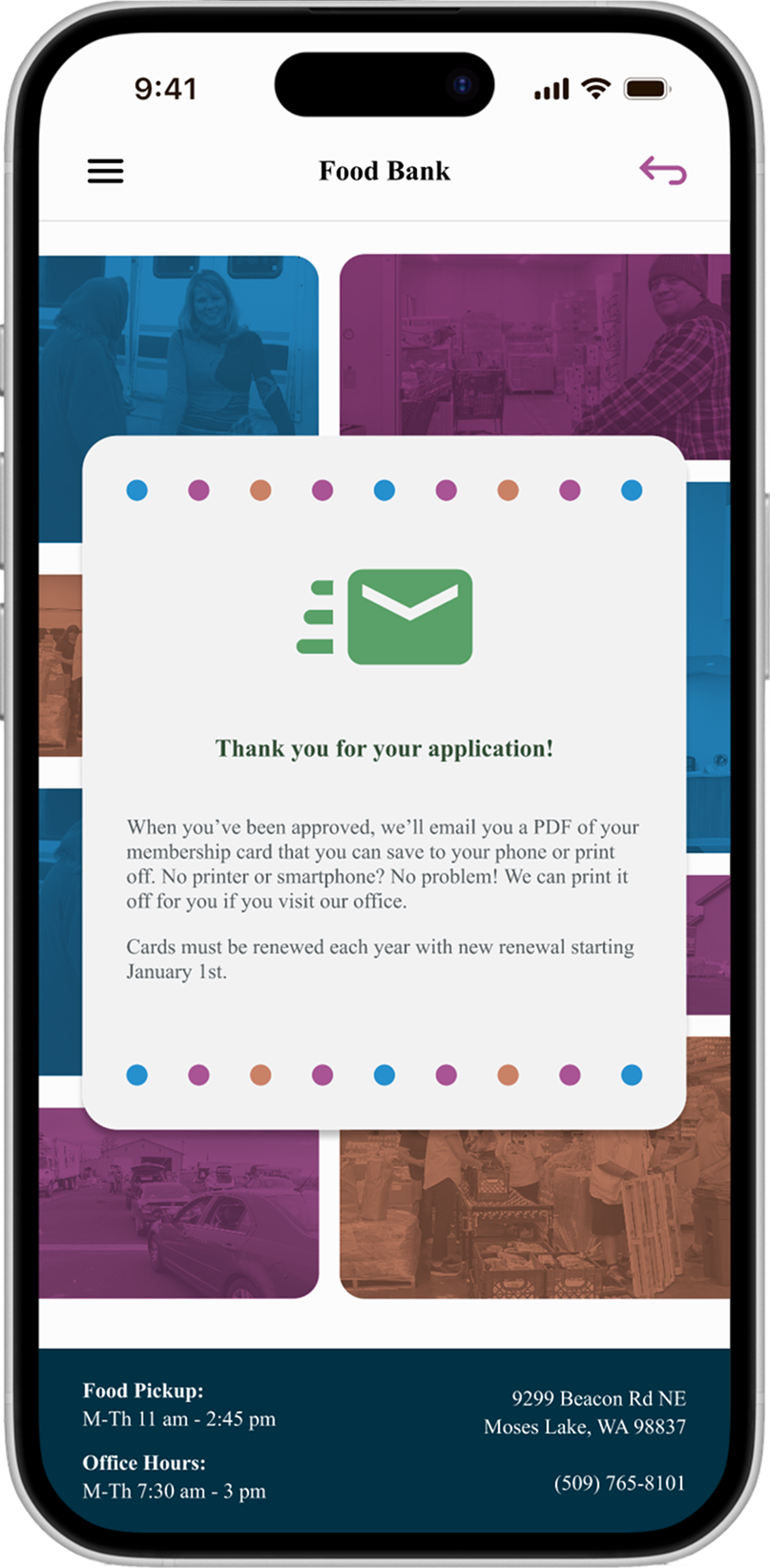 Food Bank App Prototype
